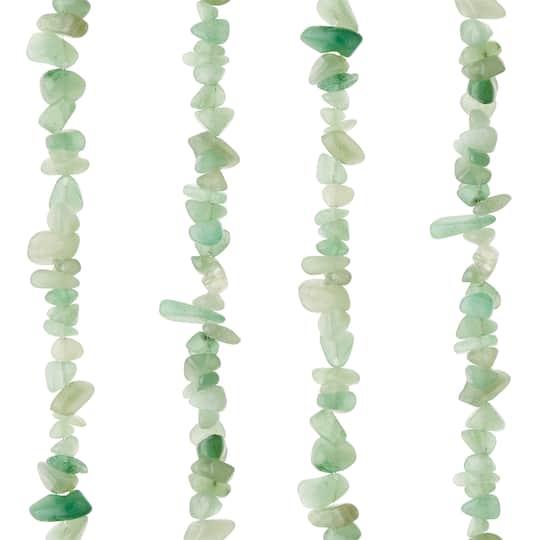 12 Pack: Green Aventurine Chip Beads, 7mm by Bead Landing™